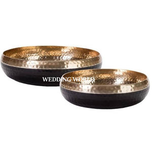 Ensemble de deux bols à chocolat martelés, forme ronde, décoratifs, bols à bonbons de luxe, qualité supérieure, nouveaux bols à chocolat - Product Image 2