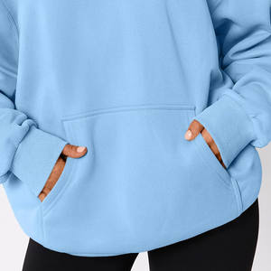 Invierno otoño mujer sudadera manga larga estampado suelto Casual Streetwear pulóver Casual mujer sudaderas con capucha de gran tamaño Top de moda - Product Image 3