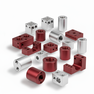 Composants de corps de vanne hydraulique en aluminium usinés par CNC 5 axes, service d'anodisation de précision, sablage, pièces usinées par CNC - Product Image 1