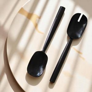 Ensemble de 7 cuillères en bois de qualité supérieure pour la cuisine, comprenant une spatule à frire, une cuillère à chapati, une louche à riz, un ustensile à dessert, des outils de cuisine naturels - Product Image 1