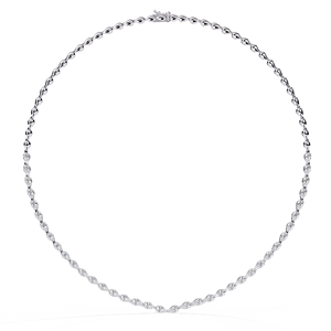 VVS1 VS1 Clarity Cut Natural Lab Grown Diamond Cadena DE TENIS Unisex Oro amarillo Clásico IGI Certificado 22,99G Ropa de fiesta de boda - Product Image 2