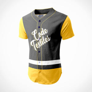 Camiseta de béisbol de sublimación completa personalizada de alta calidad, ropa deportiva transpirable y de secado rápido para adultos, talla grande, venta al por mayor en blanco - Product Image 1