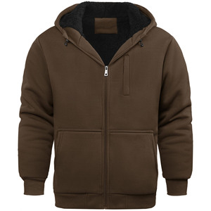Sweat-shirts pour hommes avec designs personnalisés, impression en relief du logo, sweat-shirt surdimensionné de qualité supérieure, fermeture éclair intégrale, coton, sweat-shirts vierges pour hommes - Product Image 1