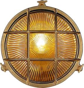 โคมไฟติดผนังทองเหลืองแบบย้อนยุคสไตล์วินเทจแสงไฟตกแต่งถนนสีเหลือง - Product Image 2