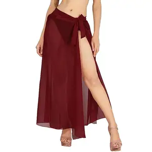 Hand made BEACH cover up resort wear maroon color beach sarongs at cheap price with big size sarongs
