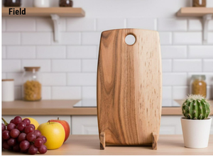 Planche à découper en bois artisanale |   Planche à découper en bois massif épais pour la viande, les fruits, les légumes et le fromage - Product Image 3