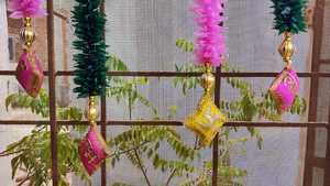 Handcrafted Shubh Labh Jasmine Strings Indian Celebrations Mehndi and Haldi Decor Diwali Delights House Warming Gift - Product Image 5