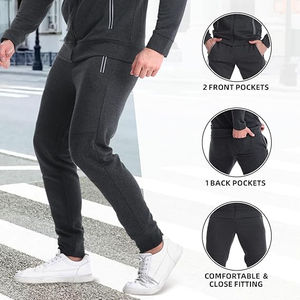Conjuntos Deportivos de Invierno Transpirables para Hombre, Tallas Grandes, con Color Personalizado y Diseño Impreso, 100% Algodón de Alta Calidad - Product Image 5