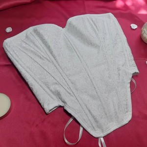 100% Premium Quality white Brocade <b>Corset</b> <b>For</b> <b>Women</b> With Adjustable Shapewear upper Best <b>Corset</b> Wholesale OEM & ODM Service - Product Image 5