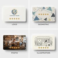 بطاقة NFC مخصصة لمراجعات جوجل، لوحة أكريليك 13.56 ميجاهرتز RFID قابلة للبرمجة مع رمز QR مقاومة للماء، حد أدنى منخفض للطلب، بيع بالجملة