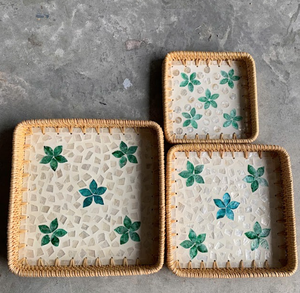 ชุดถาดหวายทนทานและมีสไตล์ทำจากวัสดุที่ยั่งยืนเพื่อการส่งออก - Product Image 6