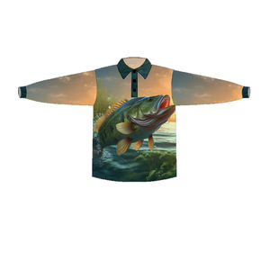 2025 à la mode personnalisé tournois de pêche australiens chemise à manches longues séchage rapide UPF 50 + évacuation de l'humidité respirant 100% Polyester - Product Image 5