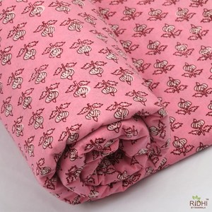 Tela de algodón puro 100% con estampado Floral indio, tela roja Rosa sandía por patio, cortinas, almohadas, cojines, bolsas, fundas para Sillas - Product Image 4