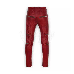 Services OEM Dernier style Pantalons en cuir décontractés légers pour hommes Design personnalisé de haute qualité Respirant Hiver Prix bas - Product Image 3