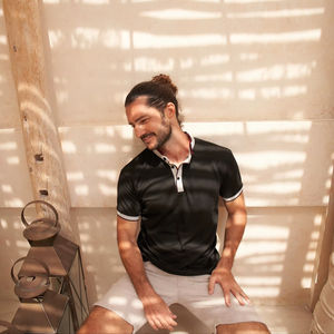 T-shirt de sport unisexe Ultifresh, décontracté, en piqué double lavé, col Ace, tricot uni, mélange polyester/coton, coupe régulière, entraînement physique, 300 - Product Image 5