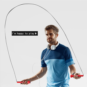 Equipo de gimnasio Cuello largo Logotipo personalizado Imprimir Saltar Cuerda con mango de plástico Ejercicios de fitness - Product Image 6