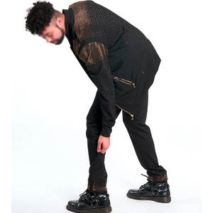 Vente en gros de conception unique de survêtements d'hiver à strass pour hommes vêtements pour hommes de grande taille survêtement à strass pour hommes - Product Image 5