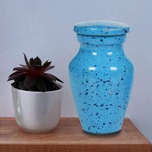 Urnas antiguas de color verde azulado para cenizas de adultos, urnas funerarias para papá, urna grande para hombre y mujer, urna funeraria para adultos, hombres y mujeres, tamaño personalizado - Product Image 2