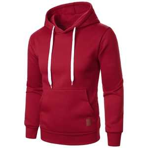 Men's Casual <b>Long</b> Sleeve Hooded <b>Sweatshirt</b> with Drawstring Woven Winter Shirt Quick Dry Fleece Customized Color - Product Image 5