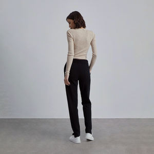 Vente à chaud de pantalons de survêtement pour femmes vêtements de fitness décontractés OEM pantalon d'entraînement avec impression de logo sur mesure respirant léger - Product Image 3