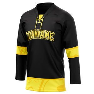 Diseño libre de transferencia de calor de impresión Club Team Wear mejor precio hombres Hockey sobre hielo Jersey logotipo personalizado hombres sublimación Hockey sobre hielo Jersey - Product Image 1