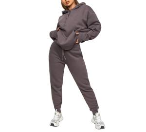 Sweat-shirt à capuche décontracté grande taille pour femme, style streetwear, coupe courte, en coton, pour l'hiver - Product Image 5