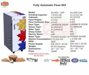 Molino de harina doméstico automático Stoneless Vertical Atta Chakki Chips Maker Pelador y máquinas de procesamiento de alimentos - Product Image 3