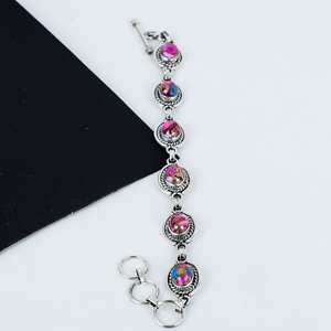 Kingman Dahila Turquoise Gemstone <b>Bracelet</b>, Handmade 925 Sterling Silver Jewelry <b>Bracelet</b>, Thanksgiving Day Gift, Christmas Gift - Product Image 2