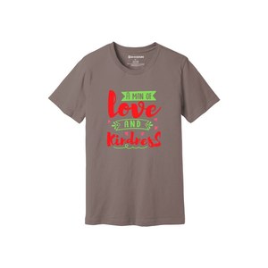 Thèmes de gentillesse imprimer 100% t-shirt en tissu de coton 160-180 à lourd GSM 12 couleurs disponibles Personnalisé votre propre conception et placement - Product Image 1