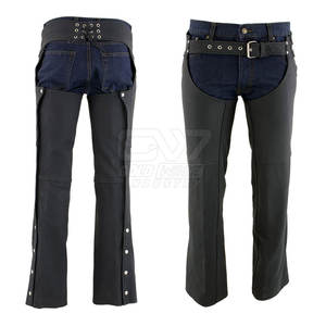 Venta al por mayor Precio de fábrica Moto Chaps Para Hombres Venta Caliente Producto Cuero Chaps Logotipo Personalizado Cuero Chaps - Product Image 4