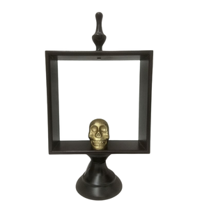 Compétence décorative unique avec cadre carré fer/MDF/aluminium noir mat utilisation pour Halloween et décoration de la maison à la main - Product Image 1