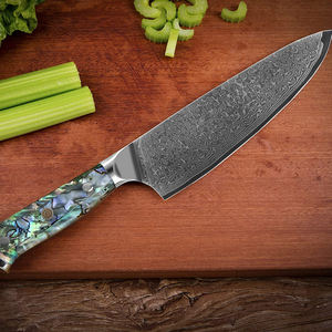 มีดเชฟเหล็กดามัสกัสใบมีดคมสำหรับเชฟทำครัวมืออาชีพ - Product Image 4