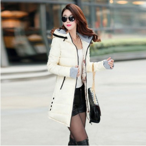 เสื้อโค้ทขนเป็ดหนาแบบหนาสำหรับผู้หญิงเสื้อโค้ทดาวน์มีเข็มขัดคาดเอวเสื้อคลุมโลโก้ตามสั่งสำหรับฤดูหนาว - Product Image 5