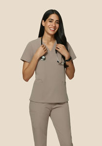 Conjuntos de uniformes médicos de enfermera para mujer, uniformes elásticos de LICRA de alta calidad, uniformes personalizados para enfermeras - Product Image 6