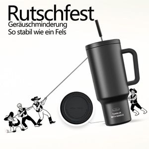 Extra-<b>Large</b> Double-Walled Insulated Thermal <b>Mug</b> with Comfortable Grip Leakproof for Hot/Cold Drinks Everyday Use - Product Image 6