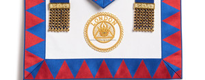 Tablier maçonnique d'arche royale de qualité supérieure | Tablier de broderie fait main pour la loge de franc-maçon | Fabricant de Regalia personnalisé Pakistan - Product Image 3