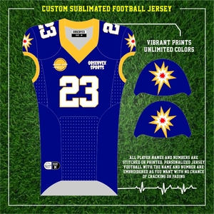 MAILLOTS DE FOOTBALL AMÉRICAINS PERSONNALISÉS AVEC NUMÉROS CHROMÉS UNIFORMES DE FOOTBALL - Product Image 2