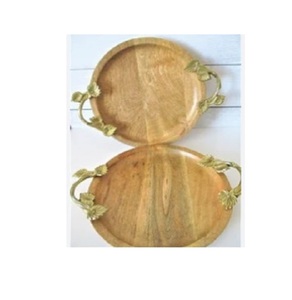 Handmade <b>Wooden</b> <b>Serving</b> <b>Tray</b> for Home Decor for Display and <b>Serving</b>-Wholesale <b>Trays</b> handmade from India - Product Image 3