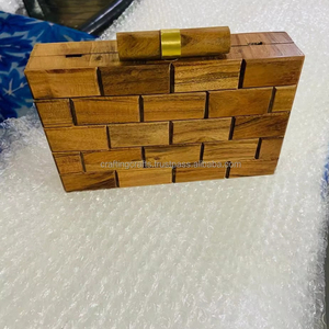Décoration en bois poli de luxe écologique personnalisée pour femmes, avec poignée faite à la main, pour table, mariages, fêtes de Noël - Product Image 1