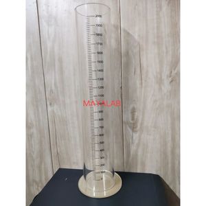 Cilindro de Medición Acrílico Transparente de Alta Precisión MAYALAB, 2000 ml, Graduación Única de 5 ml, Tolerancia de 0.1, Uso en Laboratorio, 3 Años de Garantía - Product Image 1
