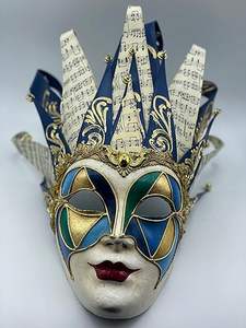 <span class=keywords><strong>Masque</strong></span> de fête <span class=keywords><strong>Joker</strong></span> vénitien bleu or de haute qualité <span class=keywords><strong>masque</strong></span> de Mardi Gras de mascarade - Product Image 4