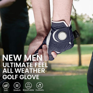 Gants de golf en cuir véritable Cabretta de haute qualité avec fonction antidérapante Logo personnalisé Gants de sport en peau de mouton-Vente en gros - Product Image 6