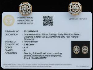 Colgante de lazo de oro amarillo de 18 quilates minimalista elegante IGI certificado joyería de diamantes naturales moderno delicado collar de lujo para mujer - Product Image 3