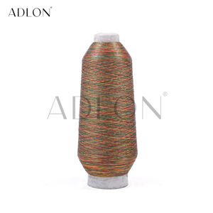 Fil de polyester métallisé brillant multi-tones Adlon 150D de qualité supérieure, broderie, couture, anti-UV, sari, vêtements, vêtements de mode - Product Image 3