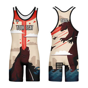 Combinaisons de lutte personnalisées de qualité supérieure, vêtements de sport par sublimation, combinaisons de lutte - Product Image 4