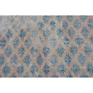 พรมขนสัตว์ตุรกีสีเบจสีฟ้าวินเทจ3 x 9.3ft งานแฮนด์เมดพื้นที่ขนาดใหญ่พรมยางสำหรับวัยรุ่นเย็บปะติดปะต่อกันสำหรับห้องโถงห้อง - Product Image 5