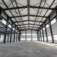 Centre de distribution au détail, entrepôt préfabriqué en structure métallique, bâtiment métallique, logistique