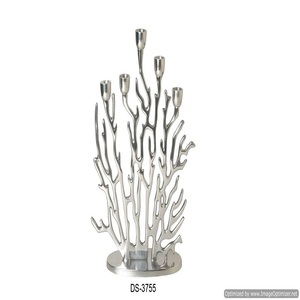 Sculpture fantaisie artisanat en métal Accents décoratifs de table multicolore avec base en bois de couleur brune Sculpture de conception antique - Product Image 6