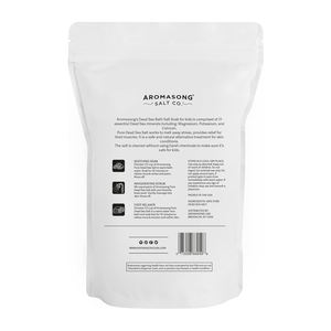 Bain de lavande fabriqué aux États-Unis de marque privée 4 livres. Pack refermable Sel naturel de la mer morte à grain fin pour les minéraux corporels des enfants - Product Image 2
