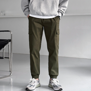 Pantalon pour homme Style coréen de qualité supérieure Pantalon cargo en coton Pantalon décontracté extensible 4 voies Streetwear confortable toute la journée H4008 - Product Image 6